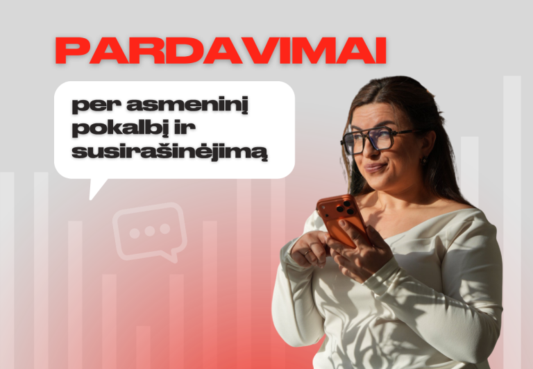 Pardavimai per susirašinėjimą ir asmeninį pokalbį